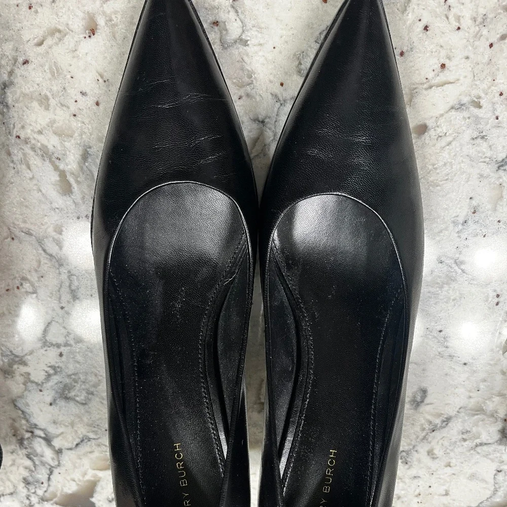TORY BURCH BLACK PUMPS SIZE 10 - Picture 5 of 6